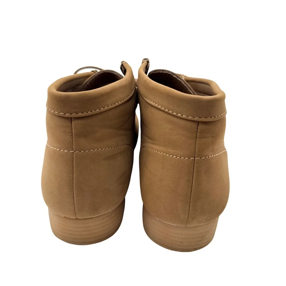 Amali Jason2-028 Chukka Boots Mens 11 Tan Excellent Faux Suede Moc Toe Casual
